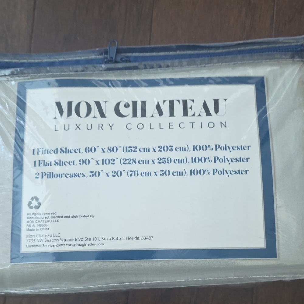 Chateau Sheet Set -Light Gray